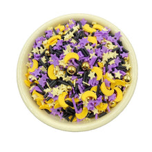 Load image into Gallery viewer, Moon and Stars Halloween Clay Sprinkles Confetti Mix | Pearls |  Fake Sprinkles - 15 grams
