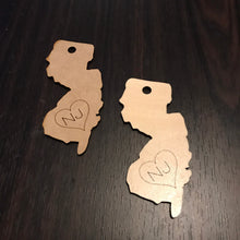 Load image into Gallery viewer, State Ornament Blanks - Bass Wood or MDF
