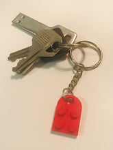Load image into Gallery viewer, LEGO Heart Keyring - Set of 2 | Customize colors | Gift for friend, couple, wedding, BFF
